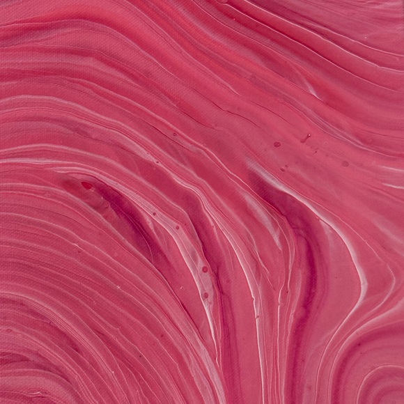 9x12 Painting Abstract Acrylic Fluid Pour Art on gallery wrapped Canvas pink - Picture 10 of 15